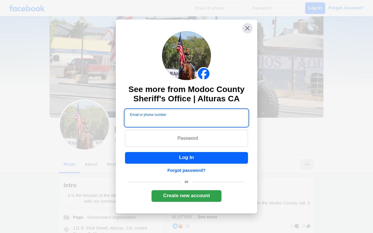 Modoc County released last 24 hours sheriff social booking lead