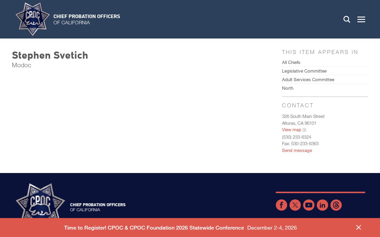 Modoc probation contact source page